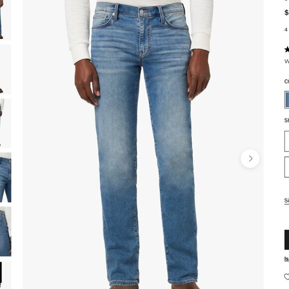 NWT Joe's Jeans Men's The Brixton Straight + Narrow Jeans